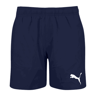 Puma Swim Boys Mid Shorts 1P badeshorts barn Dark Blue 140