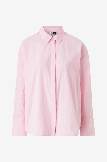 Pieces Skjorte pcSage LS Loose Shirt D2d Rosa