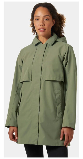 Helly Hansen Women’s Lilja Raincoat Grønn Svart M