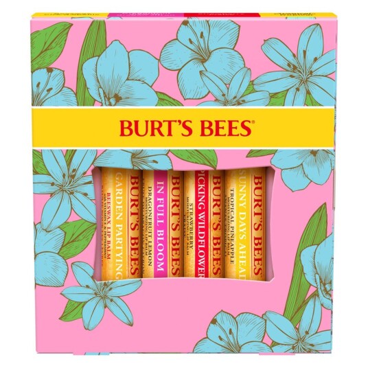 Burts Bees Lip Balm 4 Pack In Full Bloom Burts Bees Lip Balm 4 Pack In Full Bloom
