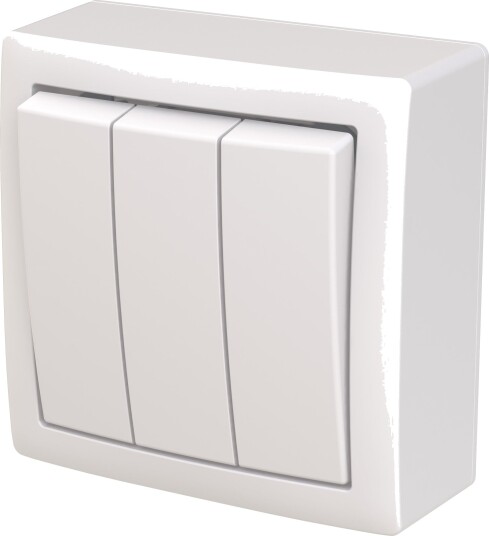 Abb Bryter Saga 10631A-916 3 × 1-Polet