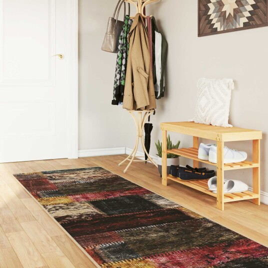 Teppe Runner MARSA Flerfarget 100 x 350 cm Polyester og PVC