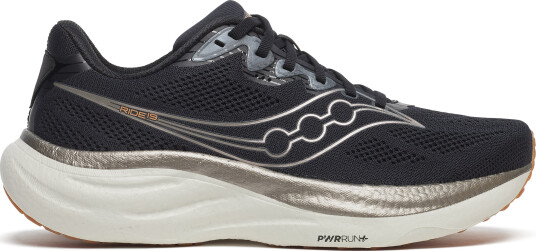 Saucony Men's Ride 19 Black/Pewter 47 Saucony Men's Ride 19 Black/Pewter 47