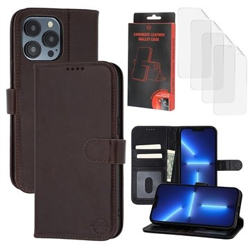 MyTPhone iPhone 13 Pro Max/12 Pro Max CardMate lommebokveske i lær   mørkebrun