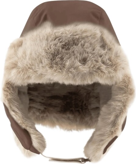 MINI A TURE Matcrister Teddy Lined Winter Hood - CHESTNUT BROWN - 10/12Y