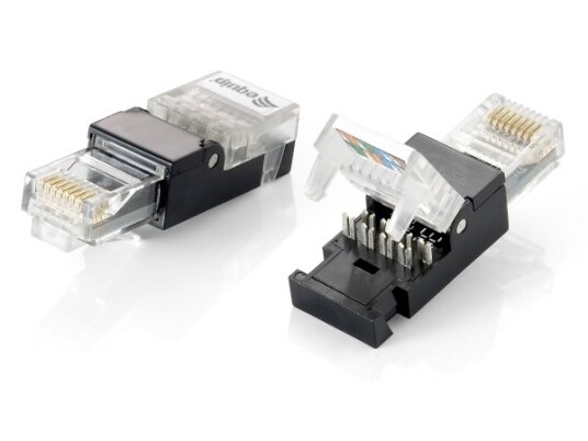 Equip 121165 Rj-45 Sort Gjennomsiktig Polykarbonat Cat6 -10 60 °C 12 G