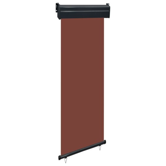 vidaXL Sidemarkise for balkong 60x250 cm brun