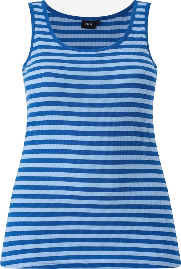 Zizzi Singlet caAmilla S/L Blå