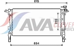 AVA COOLING SYSTEMS HY2242 Radiator, motorkjøling