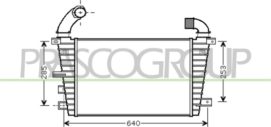 Intercooler PRASCO OP410N005