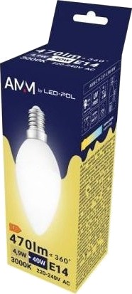 Un E14 Led Smd Pære Ww 4,9W Swiecowa Amm 1 Stk. Un E14 Led Smd Pære Ww 4,9W Swiecowa Amm 1 Stk.