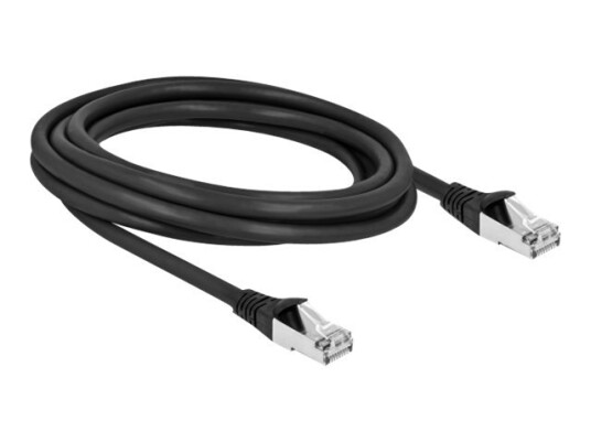 Delock Koblingskabel Rj-45 Hann Til Rj-45 Hann 3 M 6 Mm S/Ftp Cat 6A Utendørs Svart