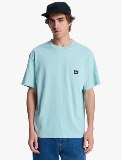 Quiksilver Salt Water Pocket Ss Tee   Blue   XL