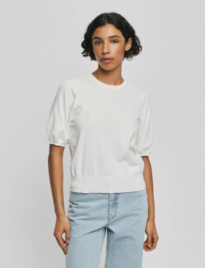 MSCH Copenhagen Mschsefika Rachelle 2/4 Pullover   White   M/L