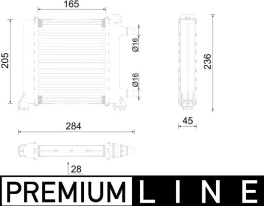 Radiator MAHLE ORIGINAL CR 2596 000P Radiator MAHLE ORIGINAL CR 2596 000P