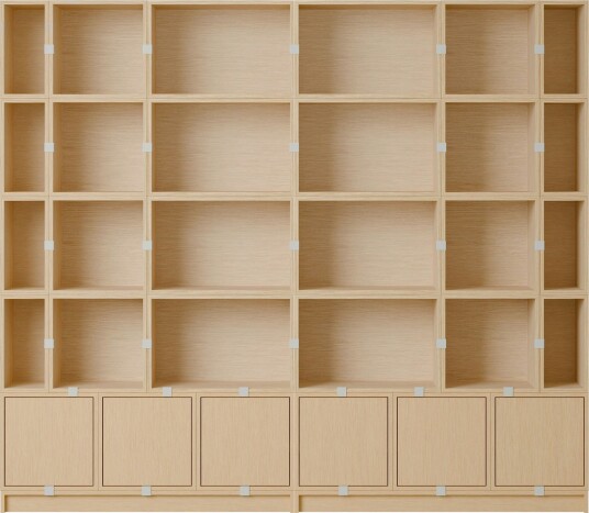 Stacked Configuration 1 Bokhylle Eik