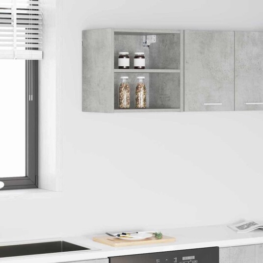 Hengende skap Riga Betonggrå 40 x 29,5 x 40 cm Konstruert tre Hengende skap Riga Betonggrå 40 x 29,5 x 40 cm Konstruert tre