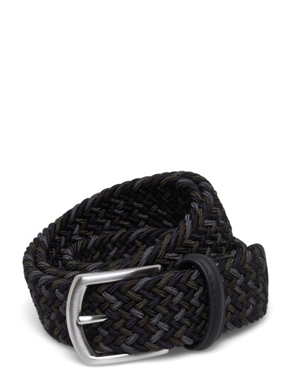 Anderson"s Elastic Woven Belt Beige - 3,5 - Silver - 85