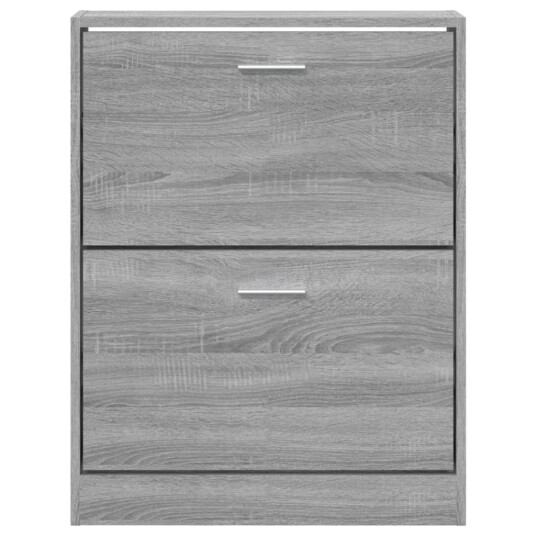 vidaXL Skoskap gr? sonoma 59x17x81 cm konstruert tre
