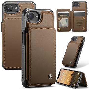 Caseme iPhone 16e C22 etui RFID kortlommebok Brun