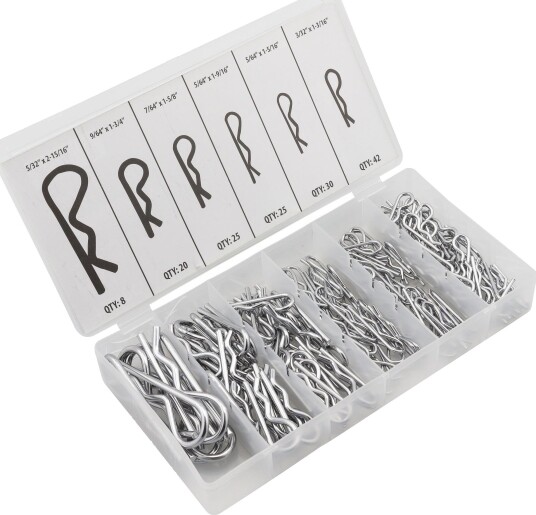 PELA 508679 R-splintsett 150 deler, Innfesting