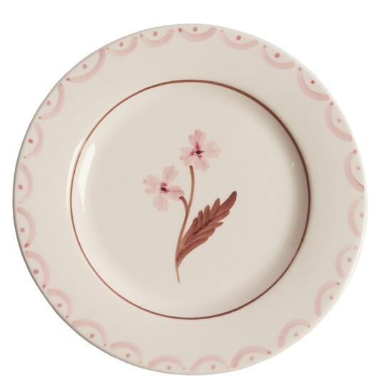 Pick A Poppy Cottage Flower Sidetallerken 22 cm Light Pink