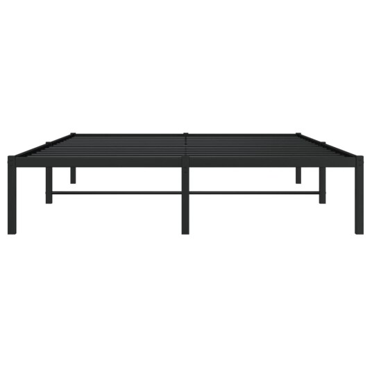 vidaXL Sengeramme i metall svart 140x200 cm 8721012304598