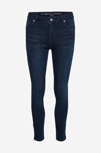 My Essential Wardrobe - Jeans 31 The Celinazip 100 Slim Y - Blå