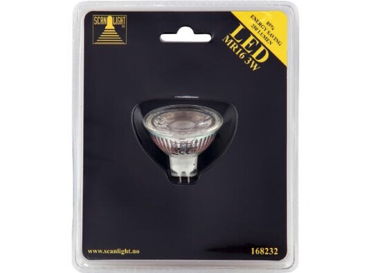 Scanlight As LED 3W MR16/12V 2700K 250lm Scanlight As LED 3W MR16/12V 2700K 250lm