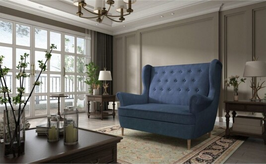 Sofa Eltap Aros 150x103x90 cm Omega 86 Blå