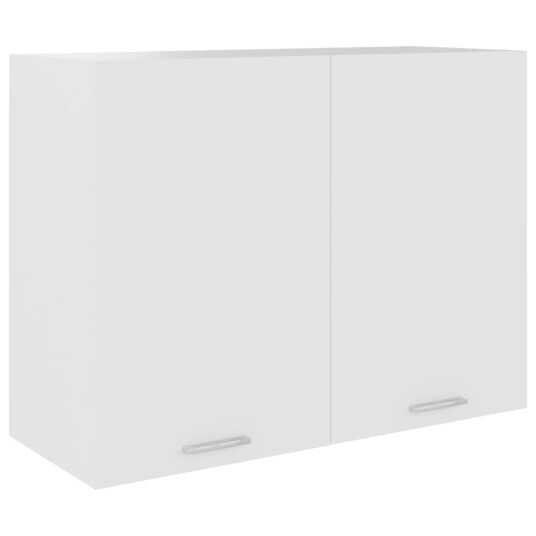 vidaXL Hengende skap hvit 80x31x60 cm sponplate