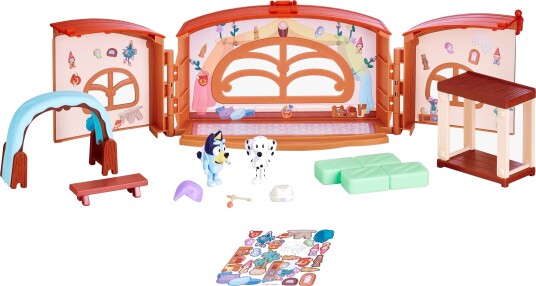 Bluey Skolelekesett med Figurer - Bluey og Chloe - 3+ år