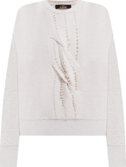 Twinset Dame Strikkevarer Hvit S, Twinset Dame Strikkevarer Hvit S,