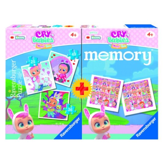 Ravensburger Multipakke 3 Puslespill + Memory 25/36/49 brikker  4+år
