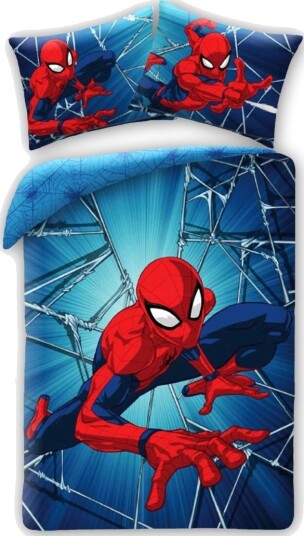 Spider Man Sengetøy 140 X 200 Cm I 100 % Bomull