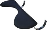 Jobmate Ergonomisk Underarmstøtte til Tastatur - 66.5 cm Svart