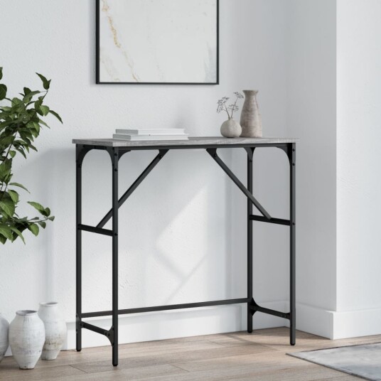 Konsollbord grå sonoma 75x32x75 cm konstruert tre 8720845420147