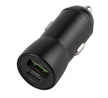 Maxlife 20W Billader med USB-C og Quick Charge Svart Maxlife 20W Billader med USB-C og Quick Charge Svart