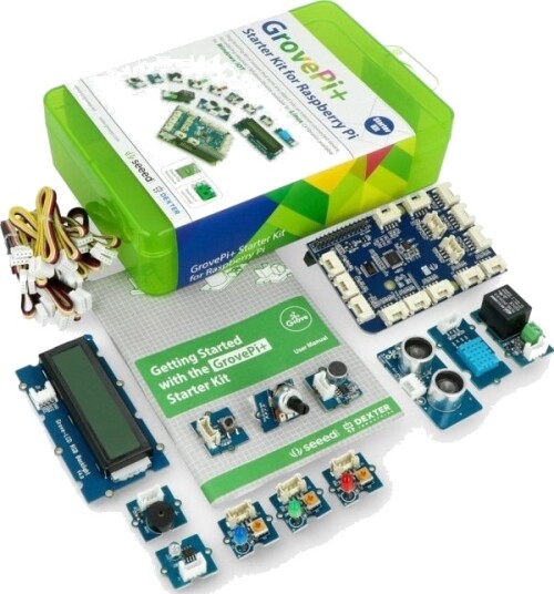 Seeedstudio Grove Pi+ Plus Startsett For Raspberry Pi 4B/3B+/3B/2B} Seeedstudio Grove Pi+ Plus Startsett For Raspberry Pi 4B/3B+/3B/2B}