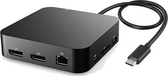 eSTUFF 2K Dual Dokkingstasjon 5x USB-A USB-C 2x DisplayPort SD 85 W