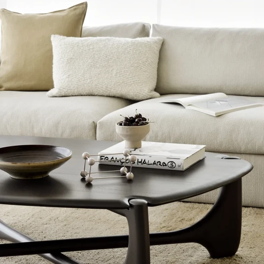 Ethnicraft Putevar Wave 60x40 cm Off white