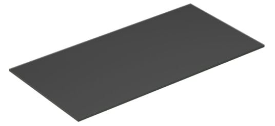 Dansani Calidris Form Topplate B40-232xh1xd50cm Mork grå Matt / 100cm