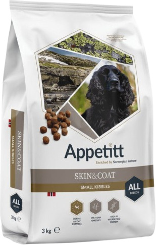 APPETITT Skin & Coat Tørrfôr for Hund 1 kg med Høy Næringsverdi