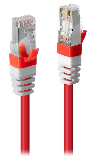 Lindy Cat6a S/FTP nettverkskabel 20 m rød med RJ45 kontakter