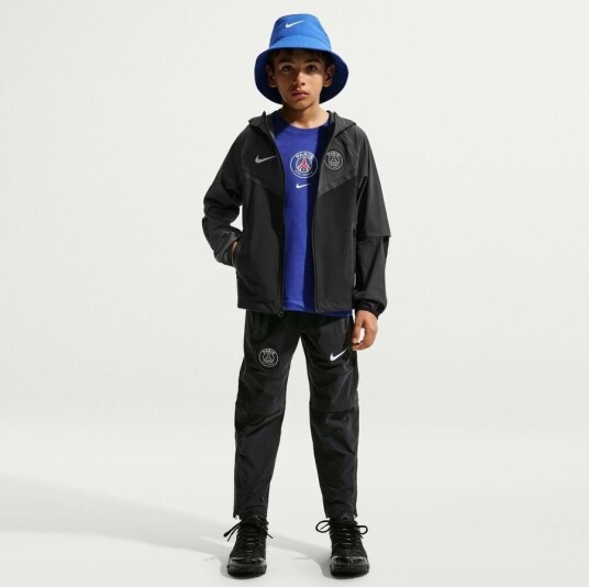 Paris Saint Germain Bukse Tech Woven   Svart/hvit Barn   Nike størrelse XL: 158 170 cm