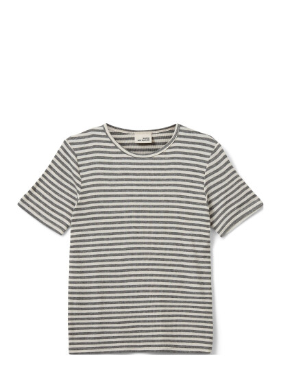 Sofie Schnoor Young Nataliasy Rib T-Shirt Grey 128 Sofie Schnoor Young Nataliasy Rib T-Shirt Grey 128