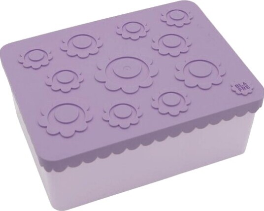 Blafre   Matboks treroms 19x14 cm blomst lilla