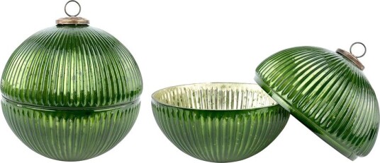 Hoff Krukke Julekule Grønn 20cm