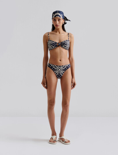 Malina Viola Low Rise Bikini Bottoms - Navy - L