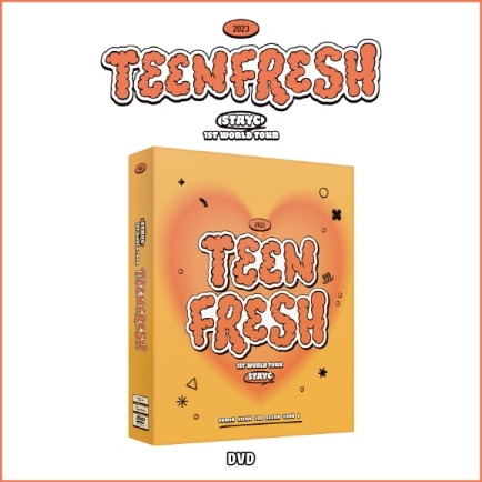 Teenfresh 1st World Tour 3 DVD Set 160pg Photobook Teenfresh Diary Folded Poster + 6pc Photocard Set
